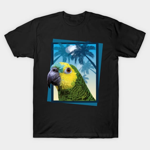 blue-fronted amazon T-Shirt by obscurite